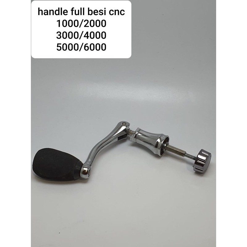 Handle Reel Full Besi CNC Engkol Handel Reel Size 1000, 2000, 3000, 4000