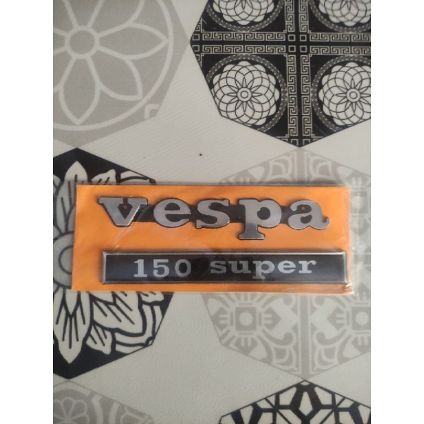 Emblem Vespa Super