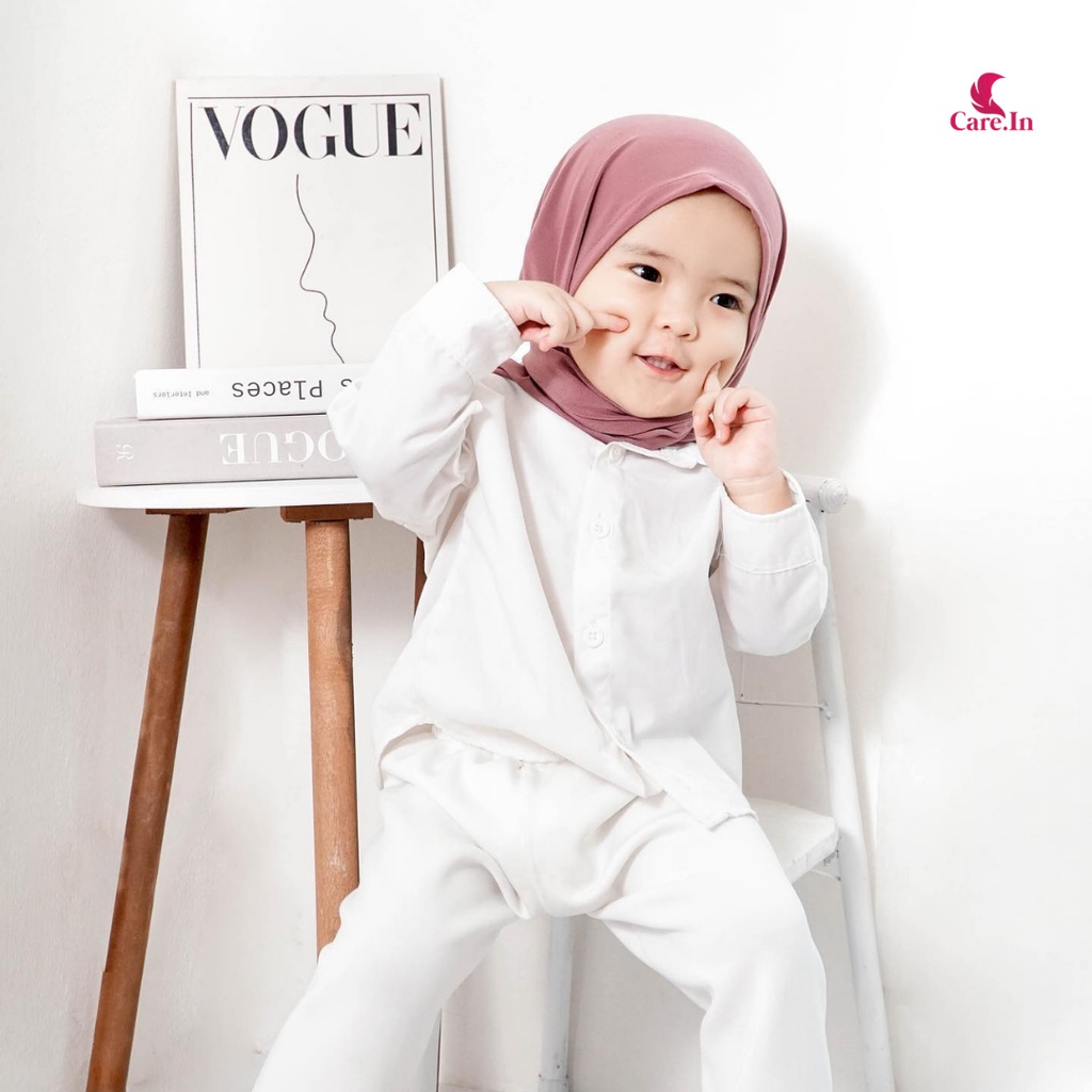 𝗖𝗮𝗿𝗲.𝗶𝗻 Pashmina semi Segitiga Instan Anak - PASTAN Mutia anak 0-3 Tahun