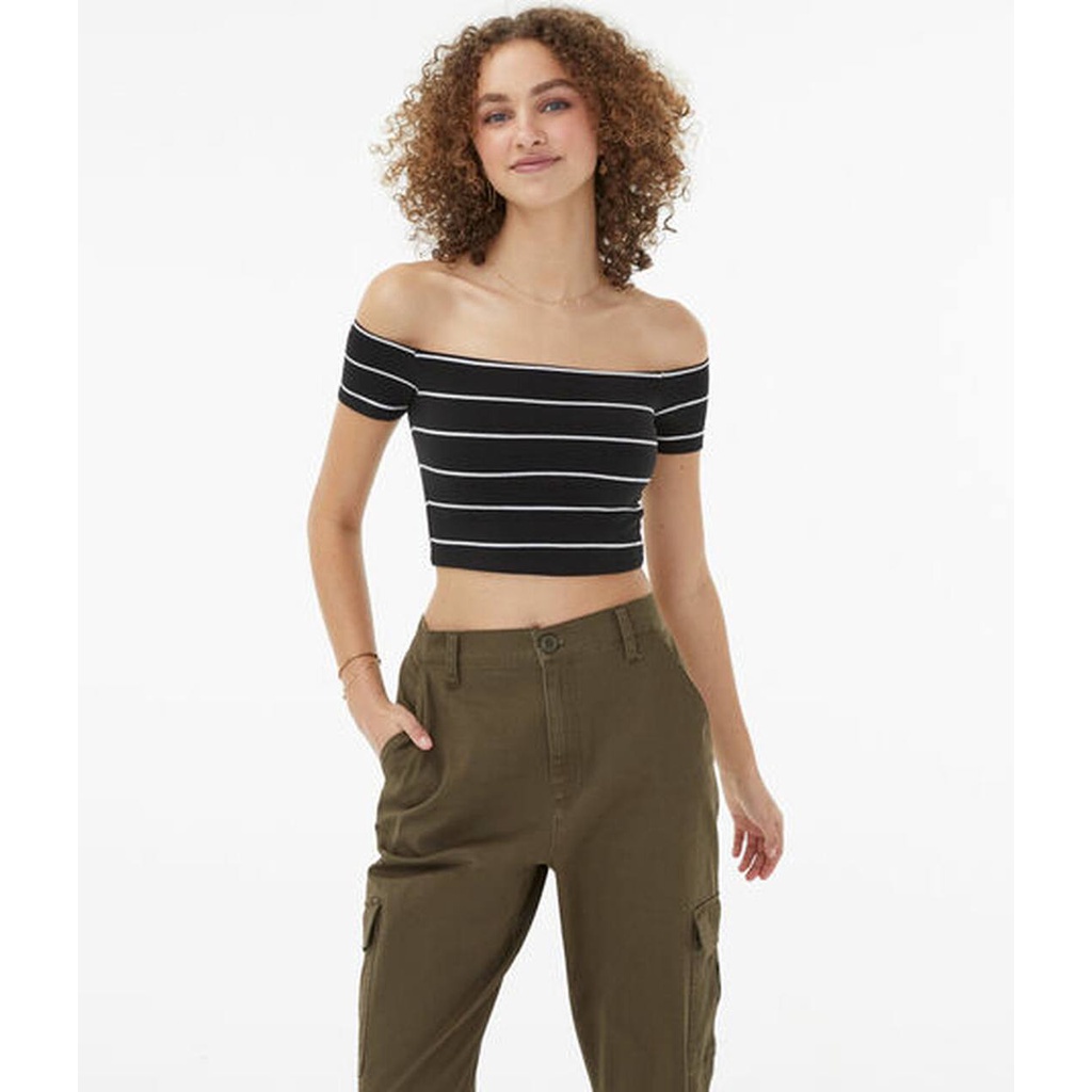 Aeropostale Off Shoulder Crop Top