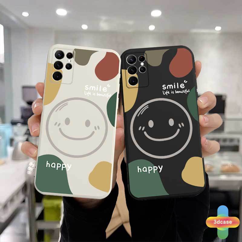 Soft Case OPPO A15 A54 A5S A3S A16 A95 A7 A5 A9 A31 A53 2020 A12 A1K A55 A36 A76 A96 Reno 5 4 5F 4F 6 7 A57 A74 A15S A52 A11K A92 A35 A11 A93 A32 A72 A94 A53S F17 PRO A16S A12S A12E A33 Y20 Y12 5 5i C3 C25 C12 Couple Happy Smile Graffiti Anti-fall Case