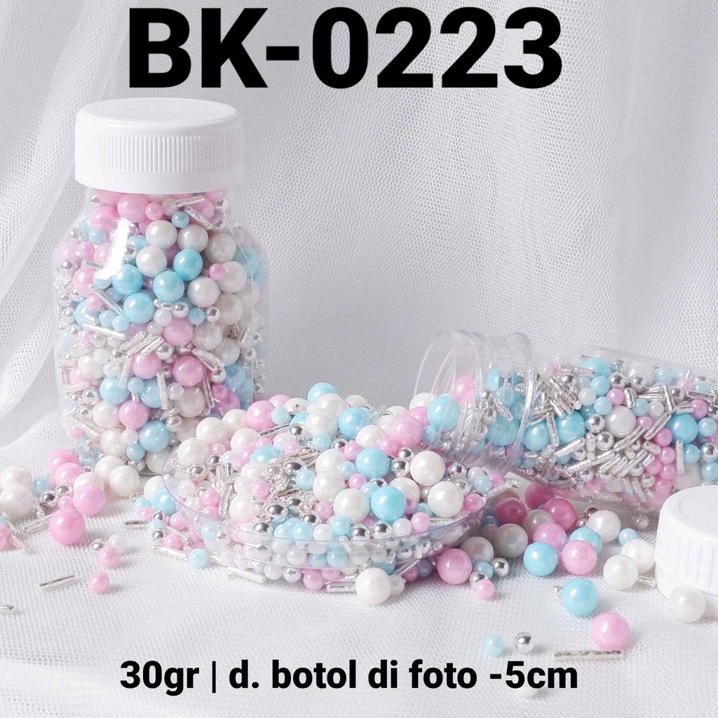 

BK-0223 Sprinkles sprinkle sprinkel 30gr mutiara biru pink silver yamama baking grosir murah sprinkles cake dekorasi mutiara trimit decoration story sprinklestory sprinklesstory sprinkle story yamama baking