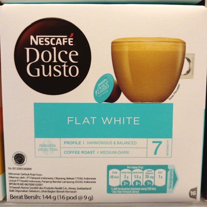 

Kopi - Nescafe Dolce Gusto Flat White 16 X 8 Gr