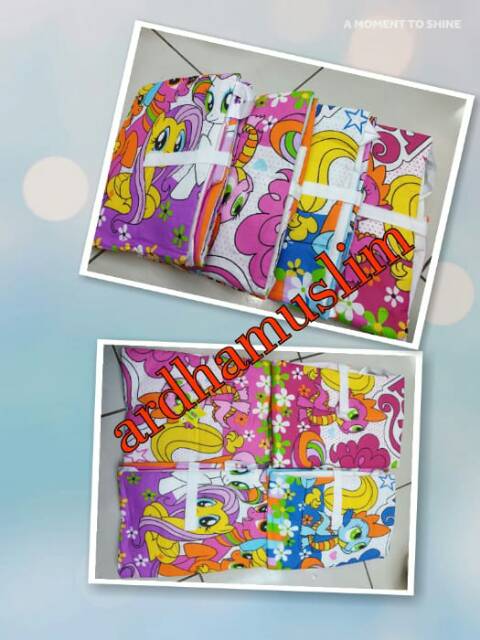 Mukena anak Little pony sajadah satu set