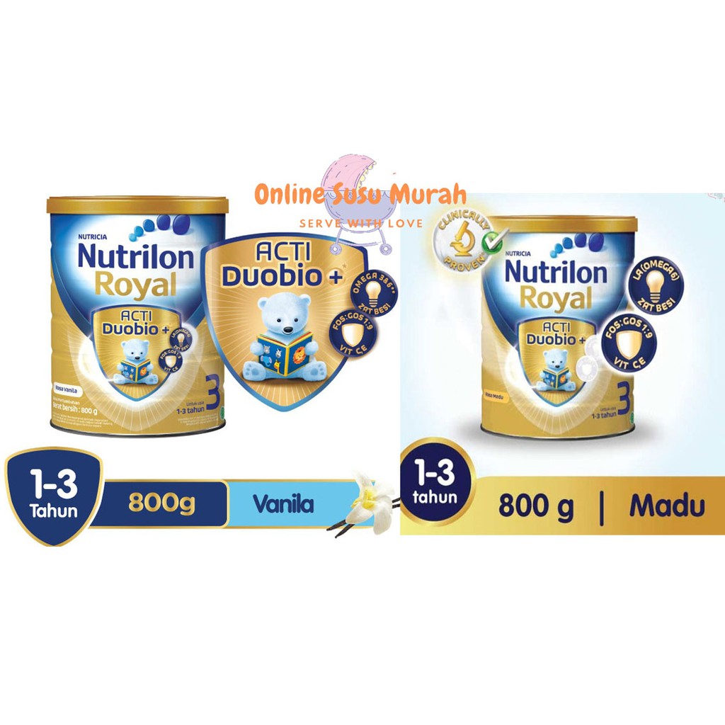 Nutrilon royal 3 VANILA MADU 800 gr