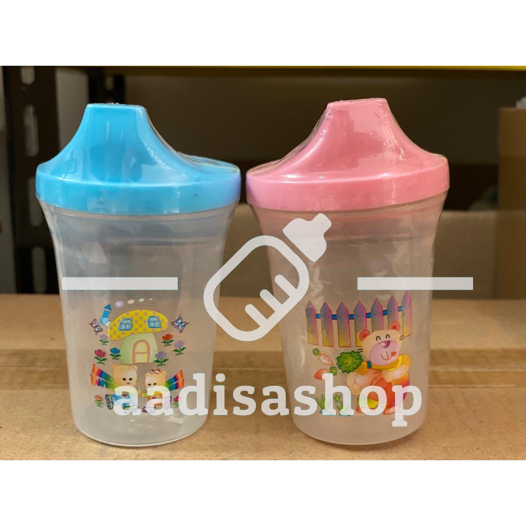 BOTOL DOT GELAS MINUM CUCUK CUP DRINKING SPOUT BAYI 240ml NINIO N-3009