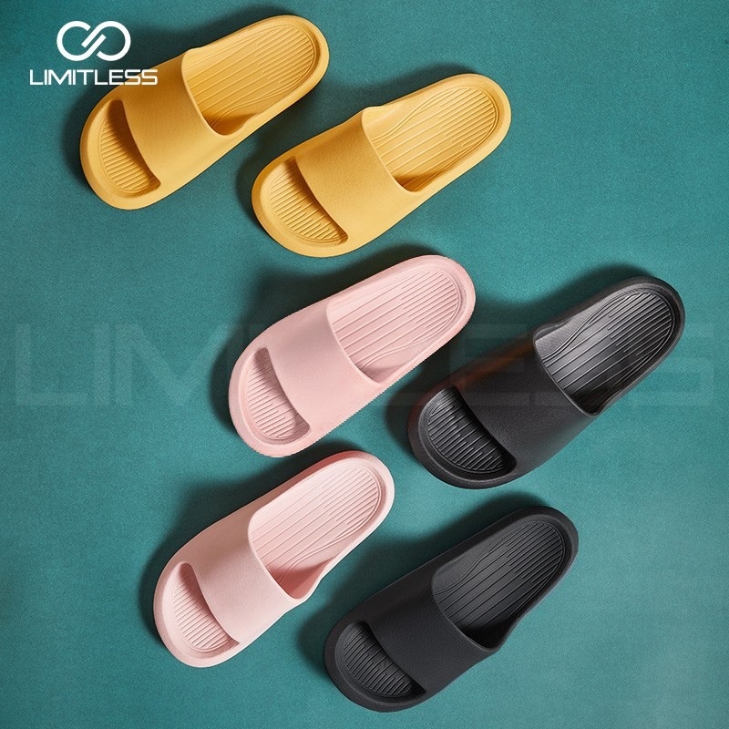 Sendal Wanita Limitless Sandal Selop Wanita Korea Rumahan Santai Murah Sendal Cewek Slop Karet ukuran 25 - 40