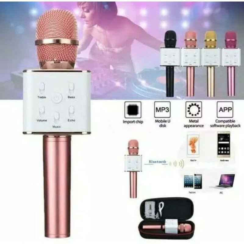 MIC KAROEKE BLUETOOTH WERLESS SPEAKER SQ-9 MIKROFON PORTEBEL