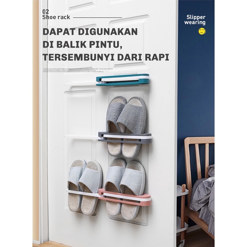 Rak sepatu / Sandal lipat serbaguna