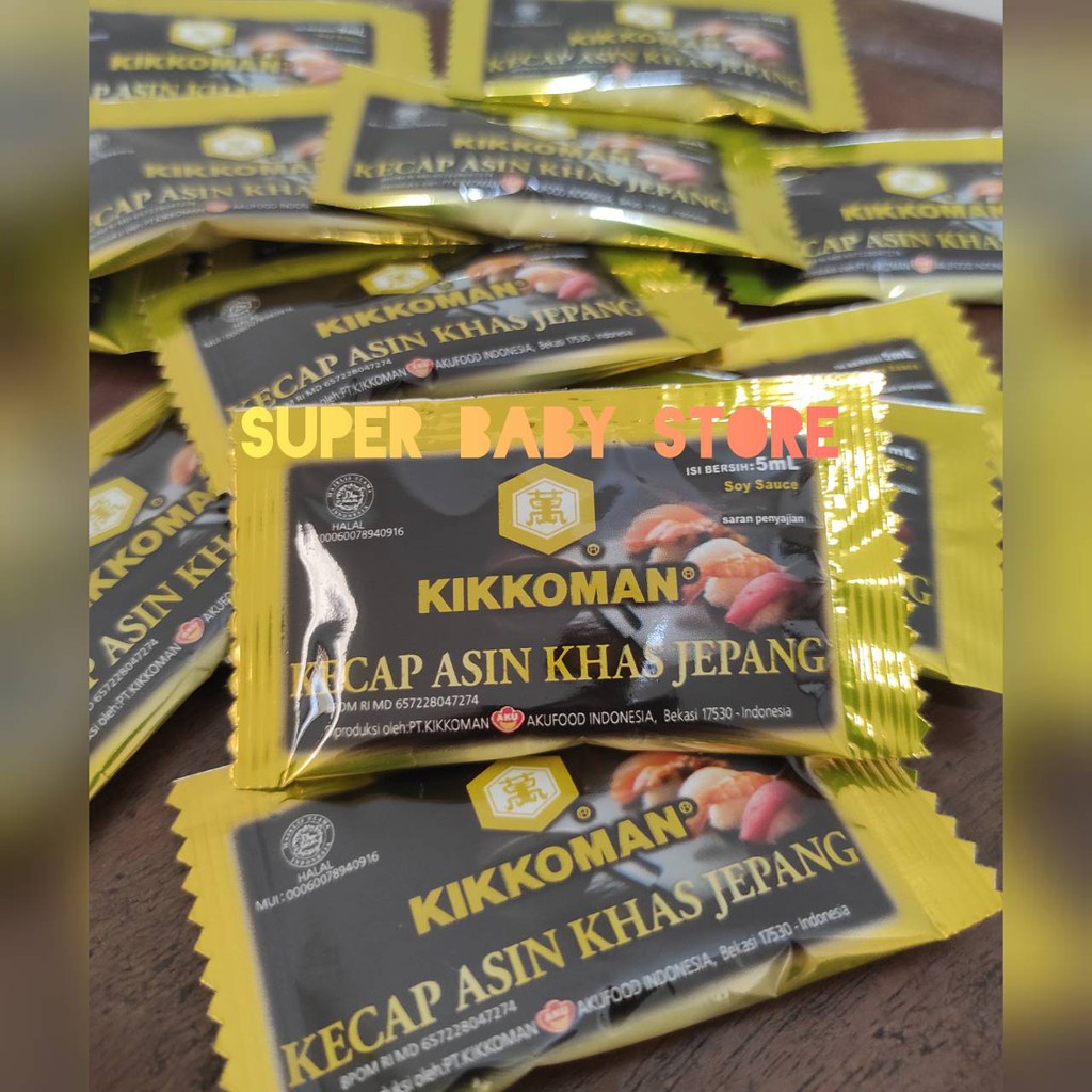 

Kikkoman Soy Sauce Shoyu Sachet - Kecap Asian Khas Jepang 5ml HALAL
