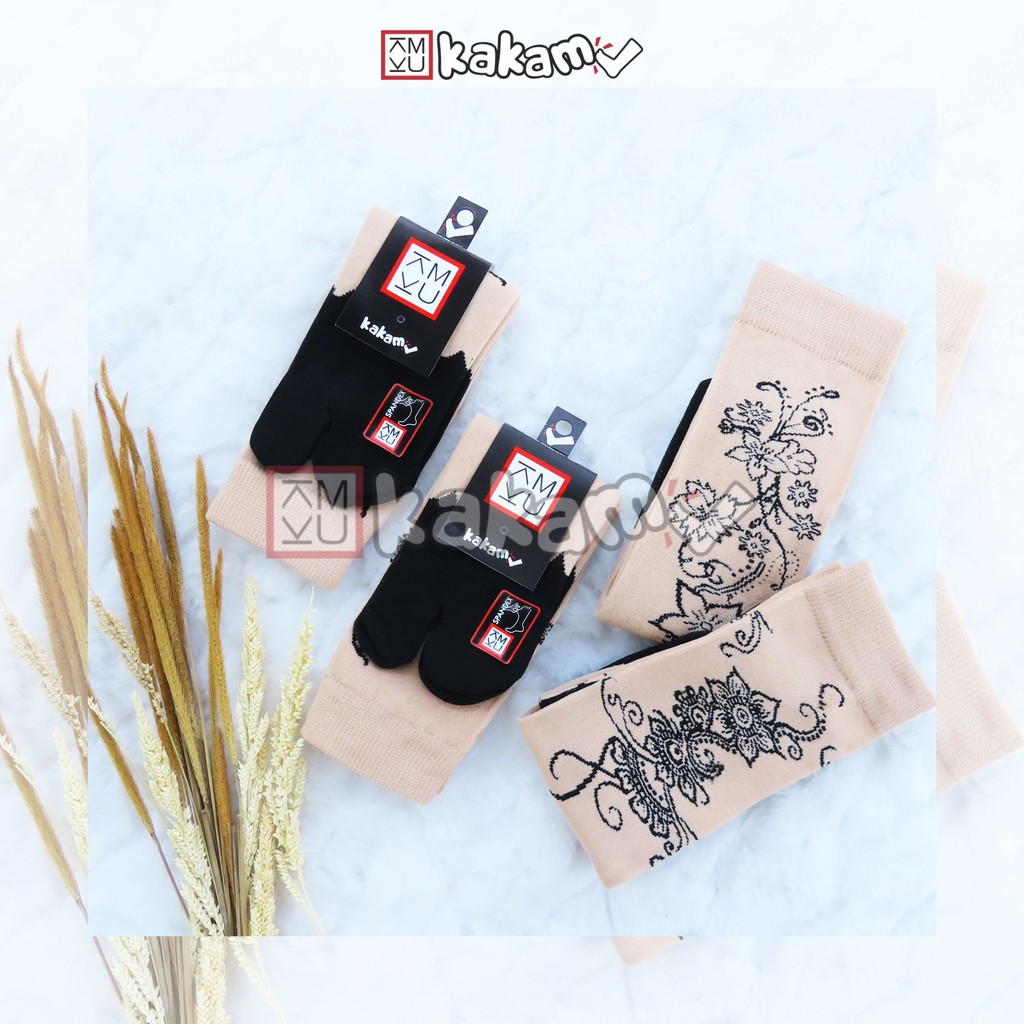 Kakamu Kaos Kaki Jempol Motif Henna Size S