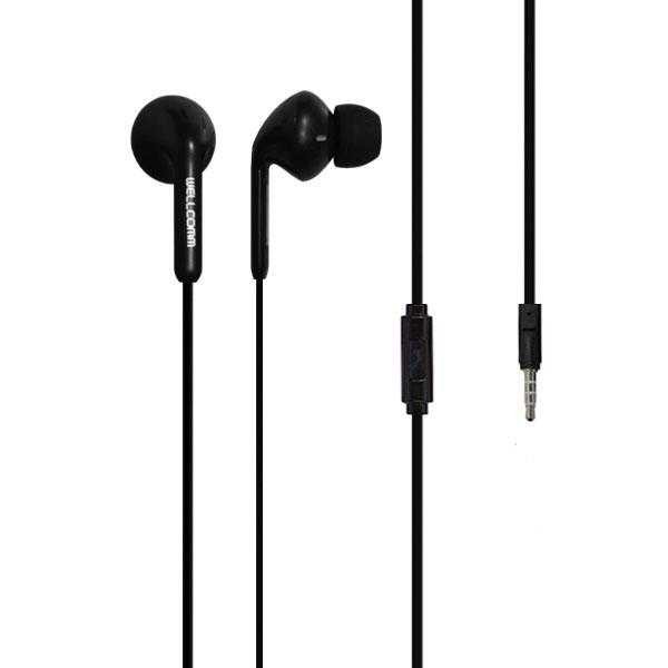 Wellcomm Handsfree Earphone Headset SP110 Extra Bass Ningrat Collection