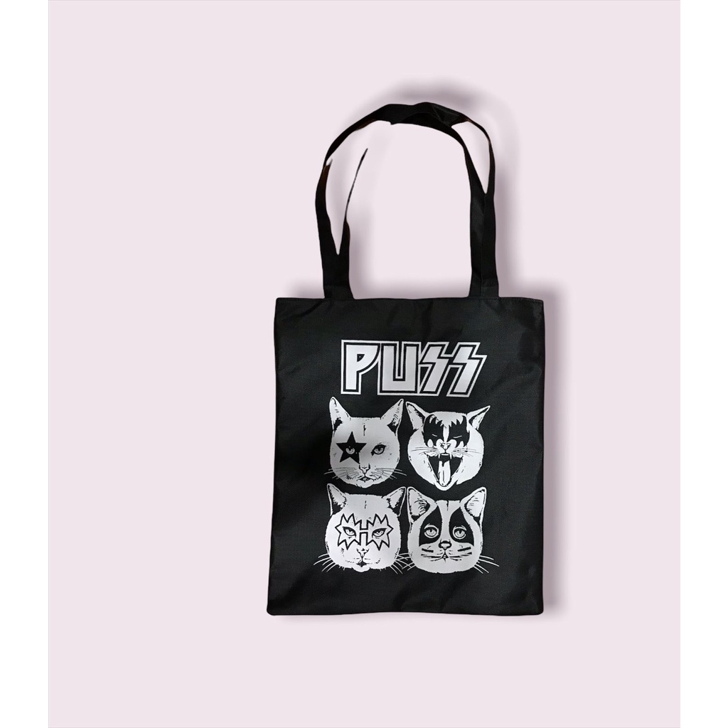 TOTE BAG WANITA KANVAS TOTEBAG PRIA CANVAS MOTIF DENGAN RESLETING