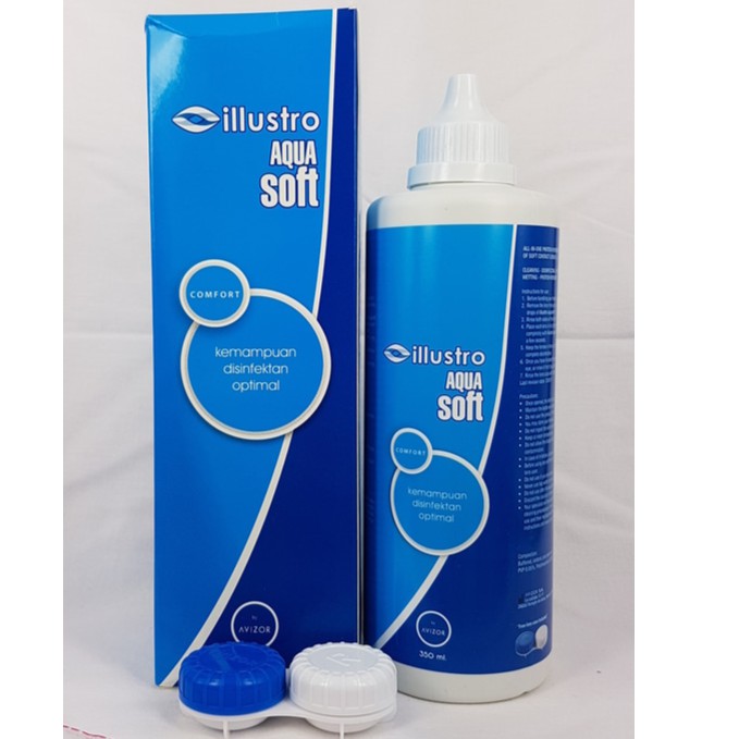 Cairan softlens Aquasoft 350ml / Aqua soft