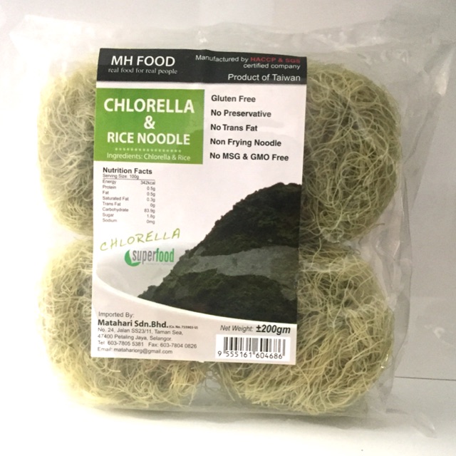 

MH Food Gluten Free Chlorella & Rice Noodle 200g