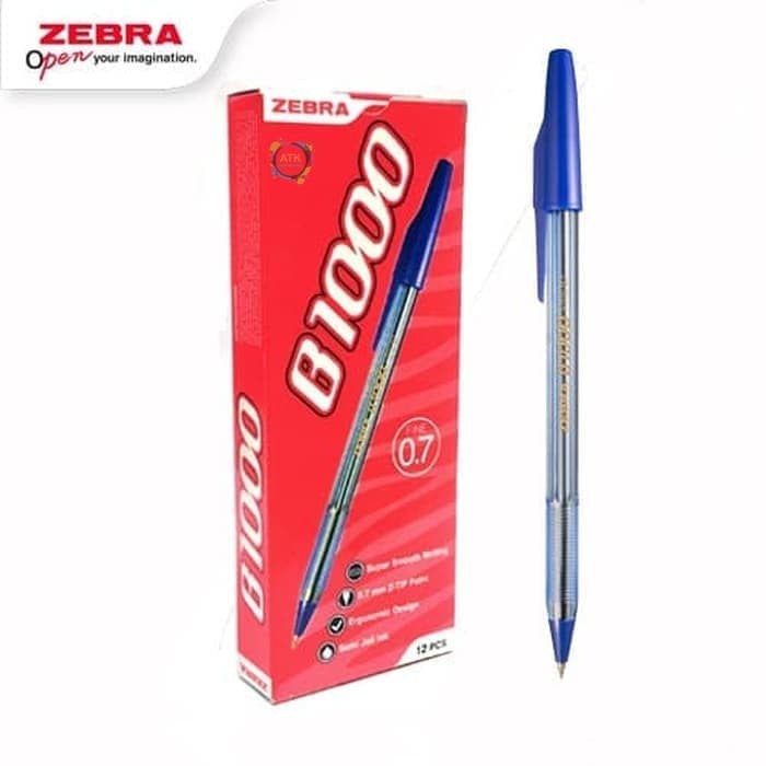 

Pulpen / Pena Semi Gel Zebra B1000 Hitam Biru Merah