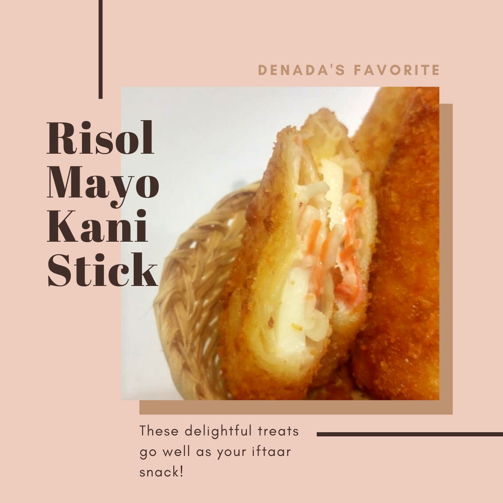 

Risoles Mayonaise Risol Mayo Isi Crab Stik / Kani Stick, Telur, Melted Keju