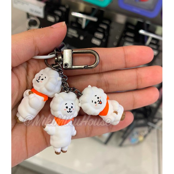 OFFICIAL BT21 FIGURE KEYRING DANGLE NEW BAG CHARM GANTUNGAN KUNCI KEYCHAIN BOBA BUBBLE TEA BABY