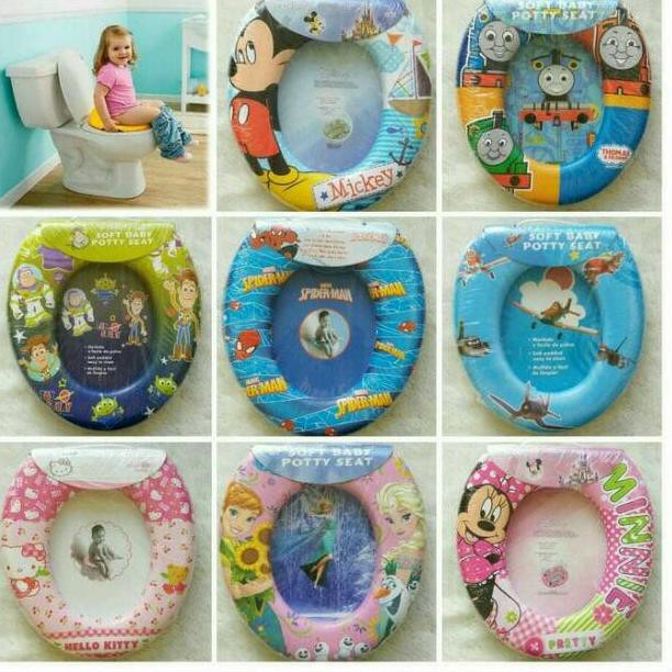 Untuk Anda Ring potty NON HANDLE mickey hk lion alas duduk wc toilet training balita toddler anak Mo