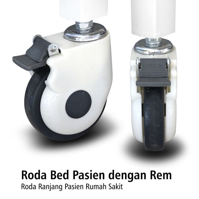 Roda Bed Pasien Dengan Rem Onemed OJ