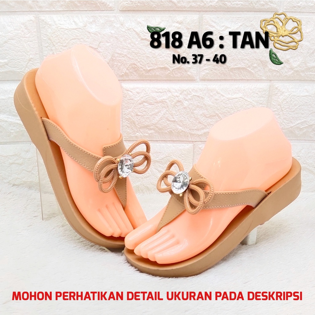 Sendal jepit wanita 818 A6 Balance Sandal karet perempuan terbaru SDLWW