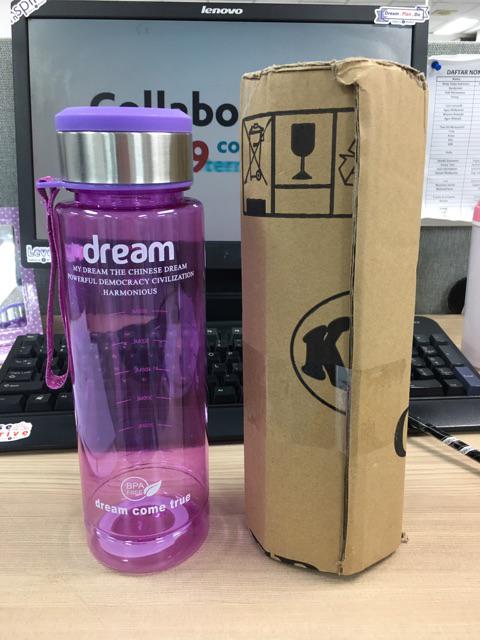Botol Minum My Dream 1000ml Bottle Minum Sport 1 Liter Botol Air Minuman Anak Unik Tumbler Tempat