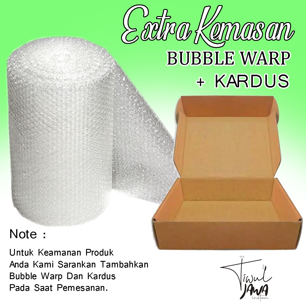

Exstra Kemasan Bubble Warp + Kardus Tambahkan Packing Kemasan Agar Aman Saat Pengiriman