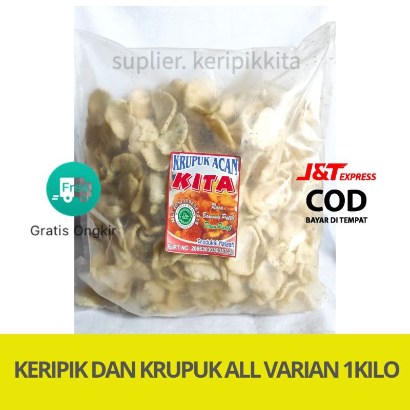 Cemilan keripik kita | singkong | makanan ringan - sneck - jajanan - kripik - pedas - asin - kiloan