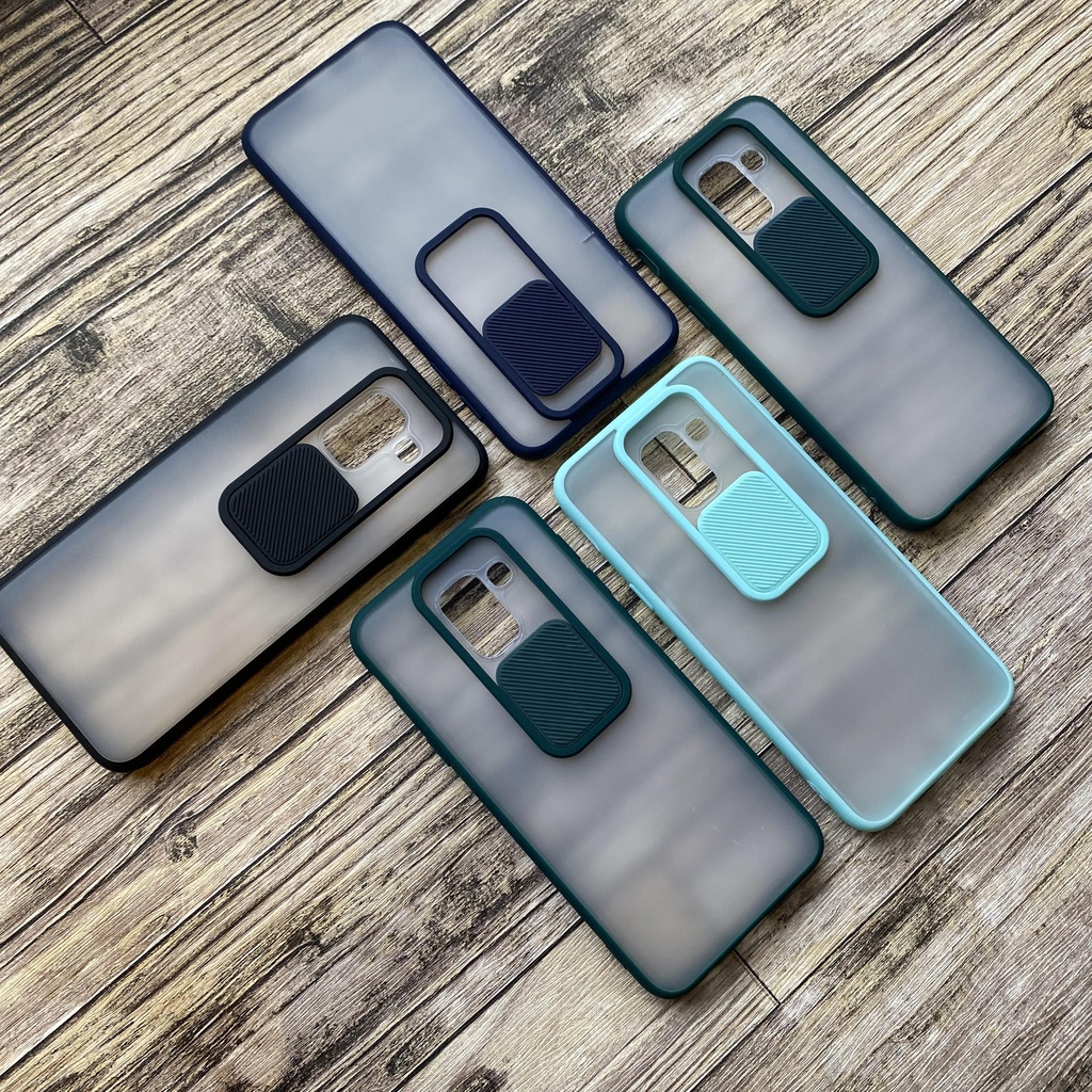 Case XIAOMI REDMI 10C Slide Case Protection Camera Candy Matte Sliding Casing Pelindung Kamera