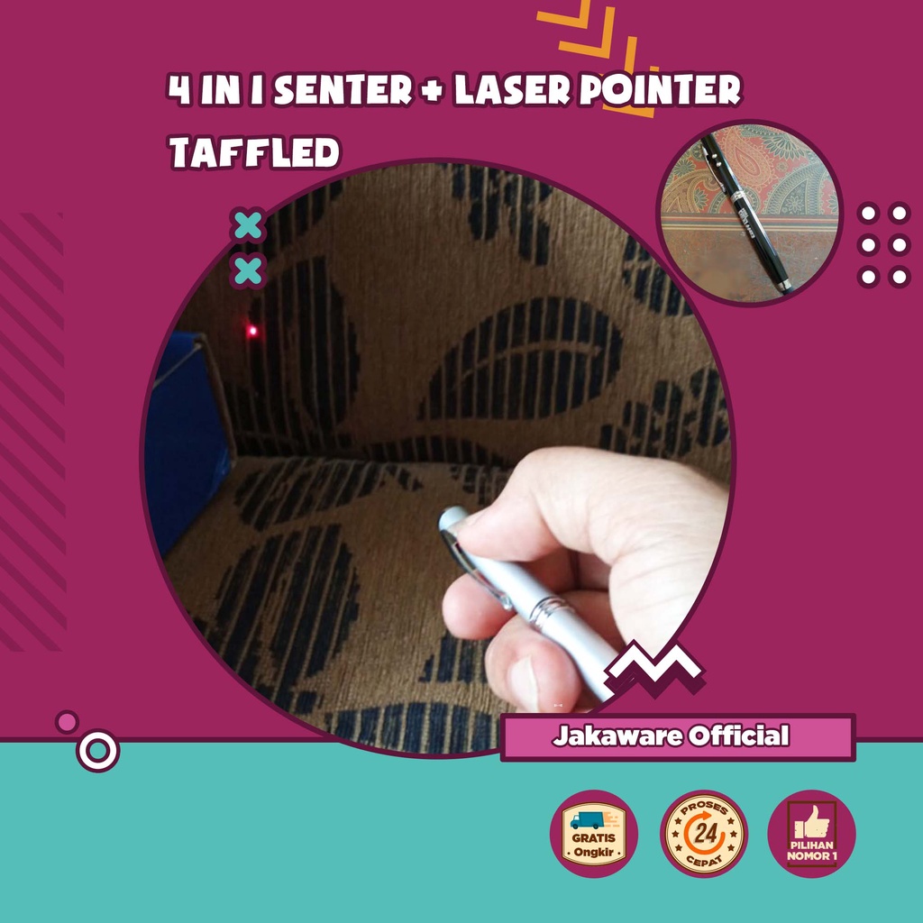 4 IN 1 SENTER LASER POINTER PEN STYLUS POINT BEAM LASER MEETING PRESENTASI JARAK JAUH PULPEN BOLPOIN