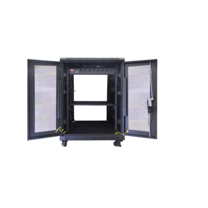 Close Rack Server 20U 800MM 19&quot; Glass Door Indorack IR8020G