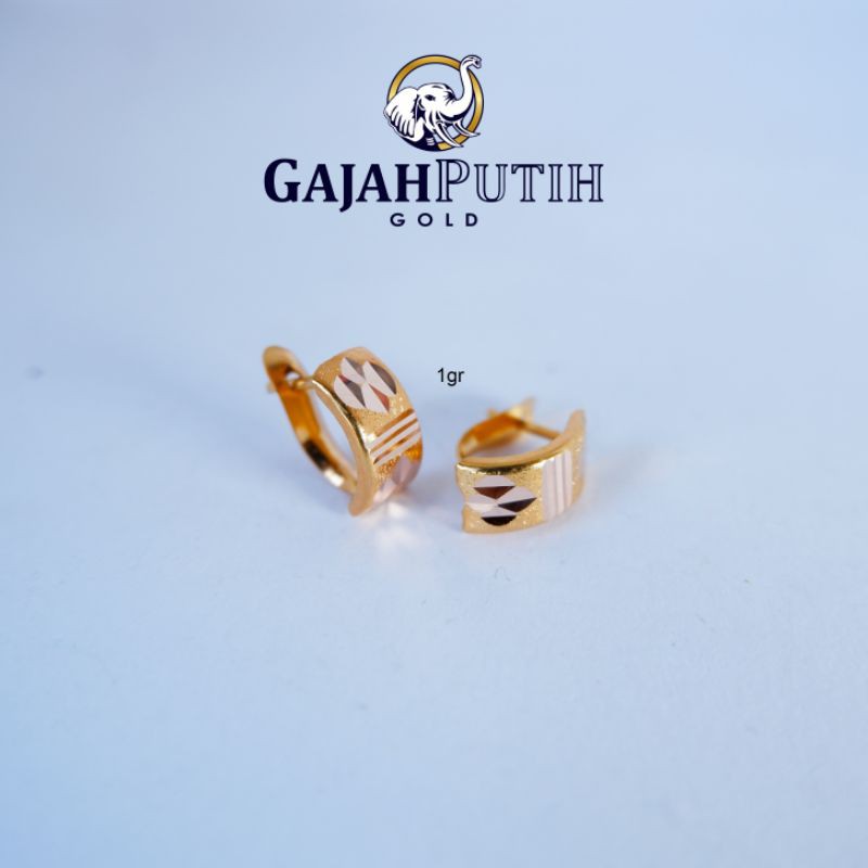 1gr Anting Model Klep Emas Asli kodeO410