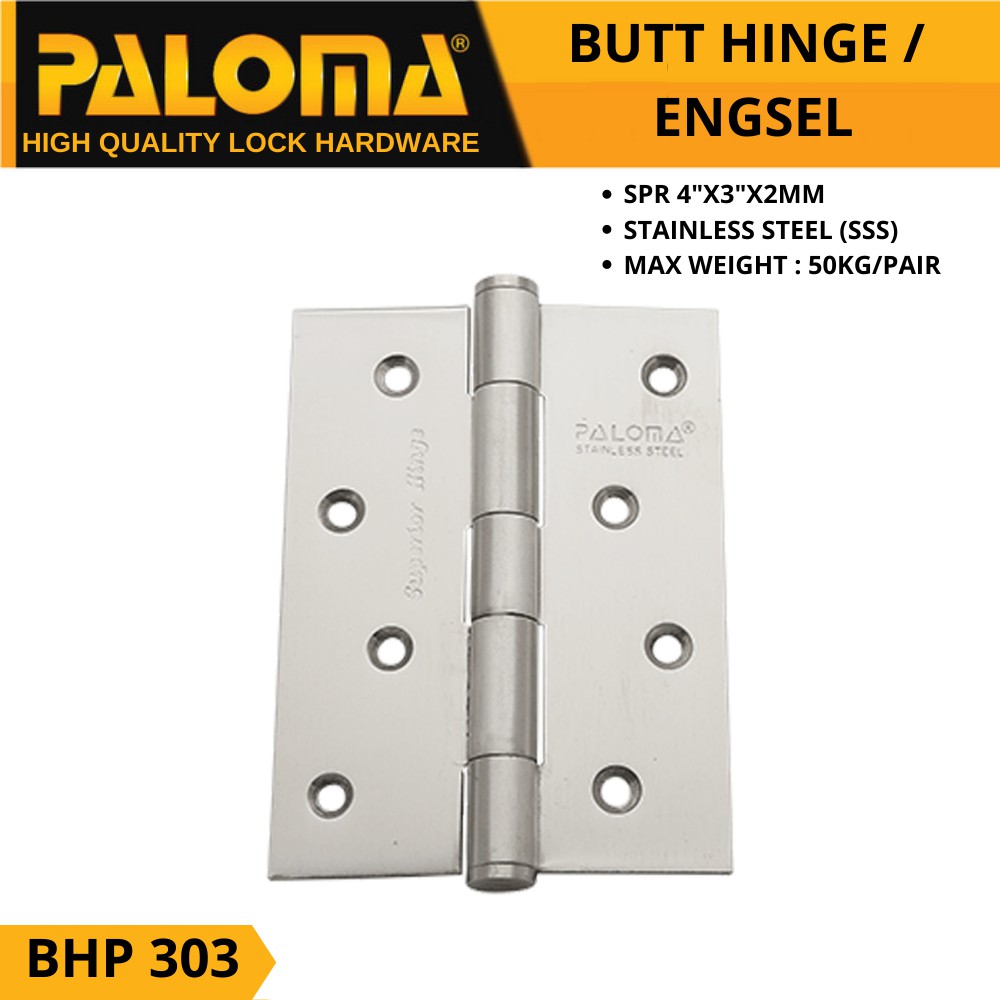 ENGSEL PINTU PALOMA BHP 303 SPR 4&quot;X3&quot;X2MM