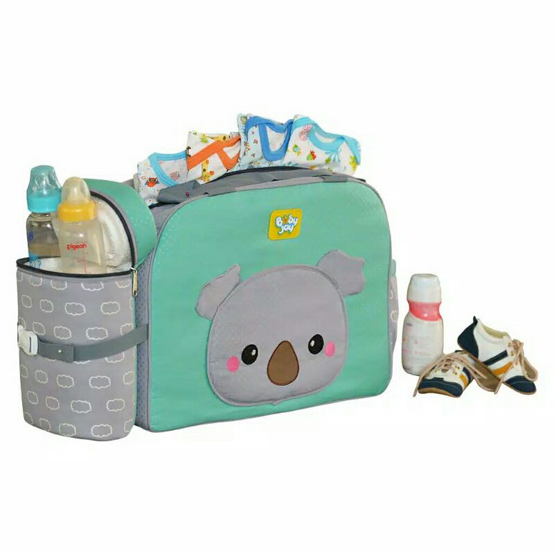 BABY JOY- TAS BAYI BABY JOY KOKOA SERIES BJT 1032-TAS BABY JOY +BOTOL SUSU-TAS BAYI MURAH