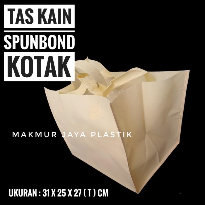 

Goodiebag [ Tas Handle Besar - Isi 12 Pc ] Tas Kain Spunbond Kantong Belanja