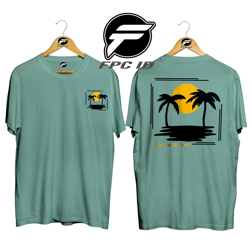 Kaos Surfing The Sun Of Beach Cotton Combed 30s Premium