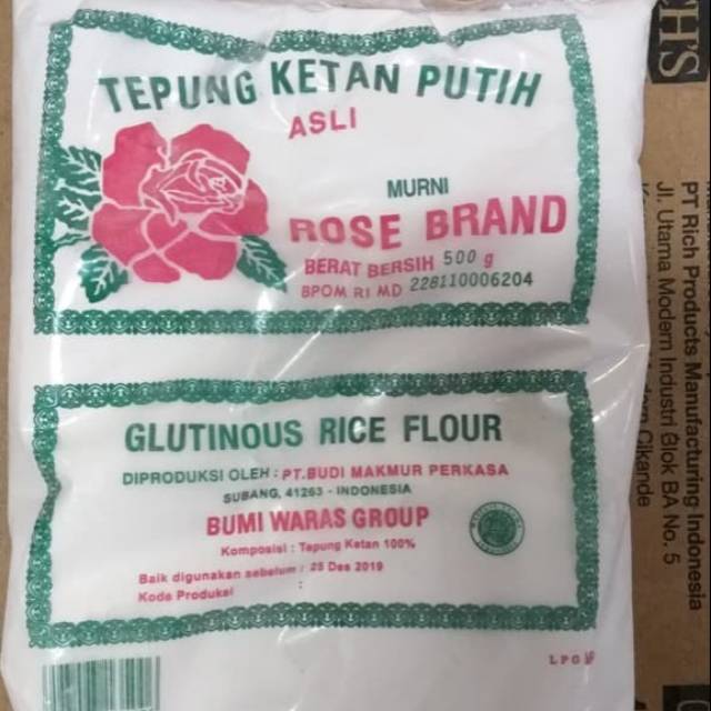 

Tepung ketan Rosebrand 500 gr