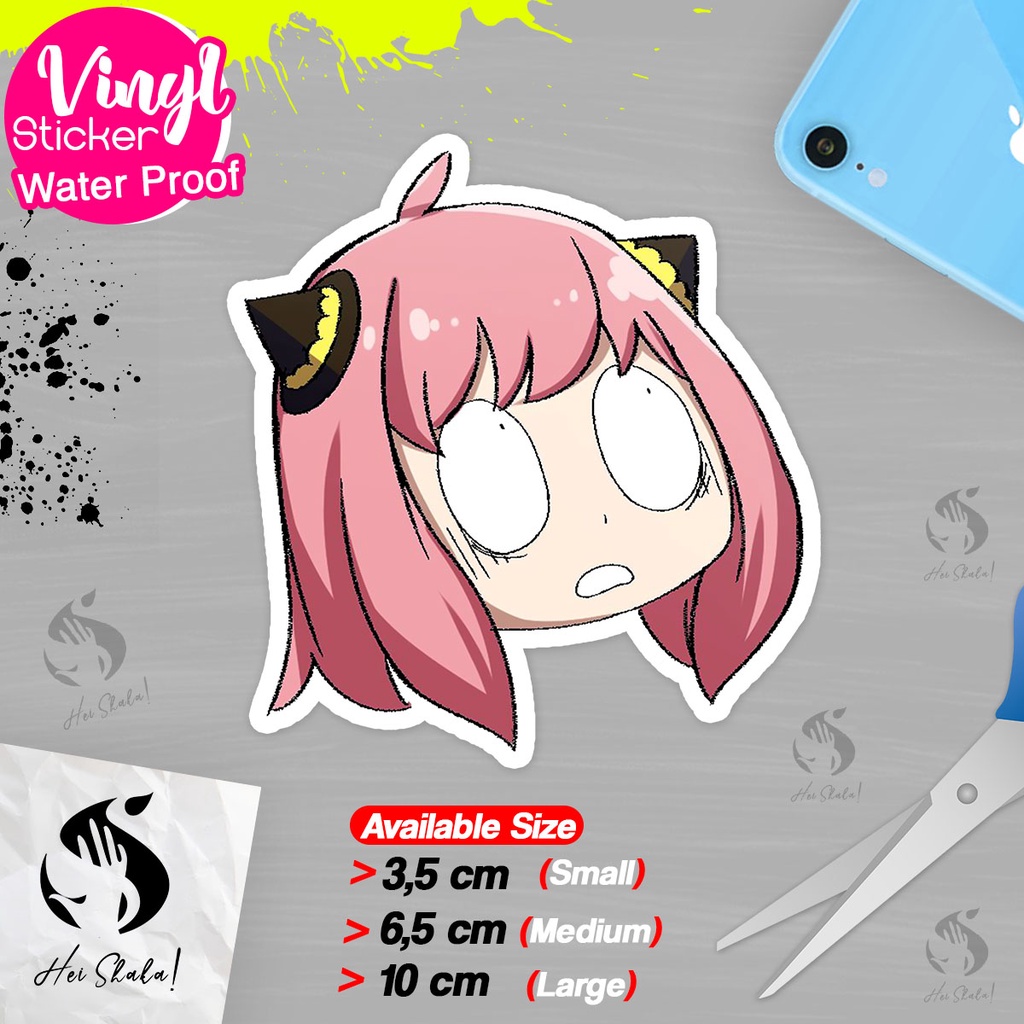 Jual Stiker Anya Forger Shock Scarry Face Spy x Family Sticker Anime ...