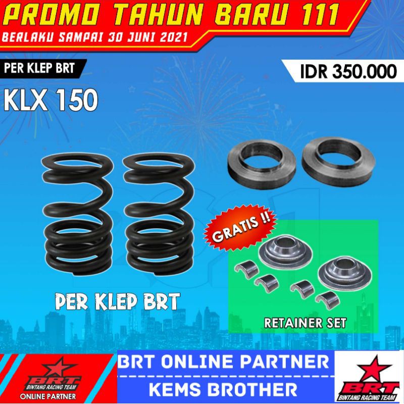 PER KLEP BRT KLX DAN CRF PLUS RETAINER KLEP DAN GANJELAN