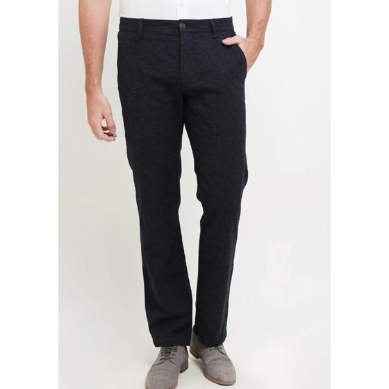 GIORDANO Original Men's Linen Pants Celana Panjang Linen Pria