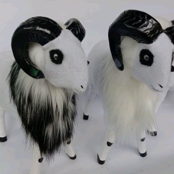 GARUT BANGKIT STORE- PROMO 2PCS LEBIH MURAH MINIATUR DOMBA ADU GARUT/ SOUVENIR KHAD GARUT/ BONEKA DO
