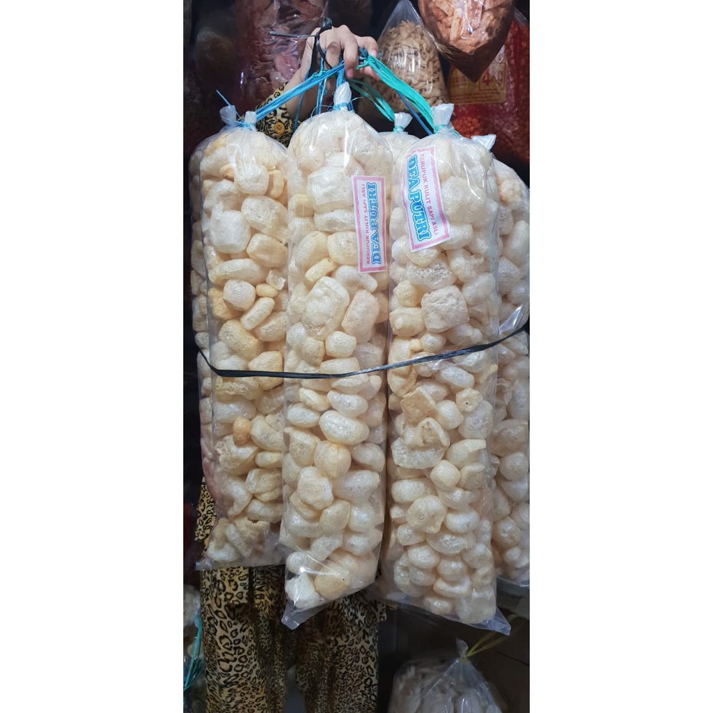 

Kerupuk Kulit Original - Pedas 200 gram - Asin