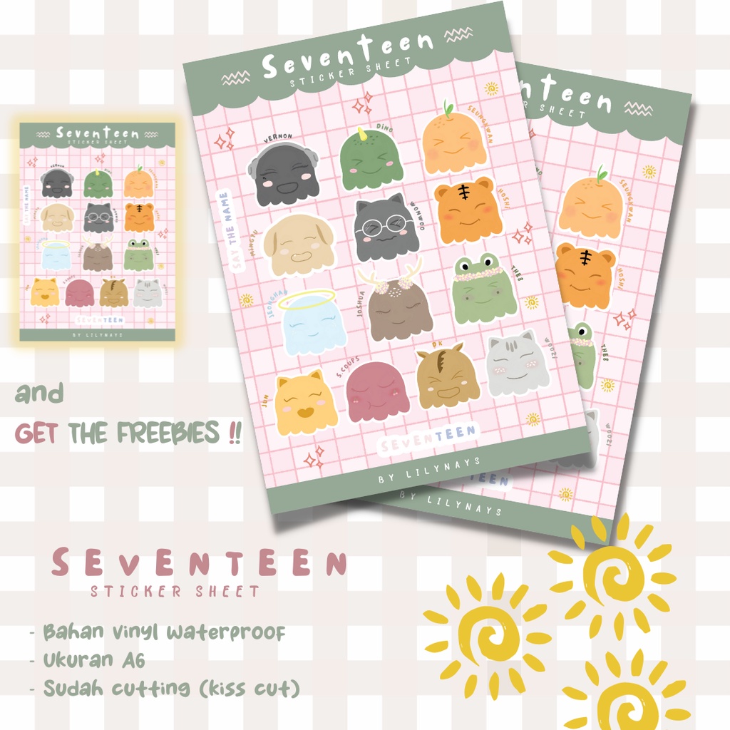 

[READY STOCK] SEVENTEEN STICKER A6