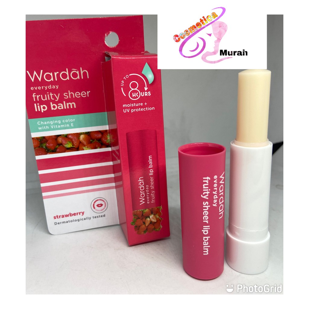 WARDAH EVERYDAY FRUITY SHEER LIPBALM STRAWBERRY