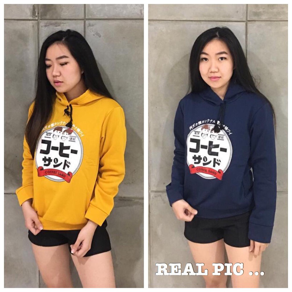 damai fashion jakarta - sweater jaket hoodie wanita HANAKO 2 warna - konveksi murah tanah abang