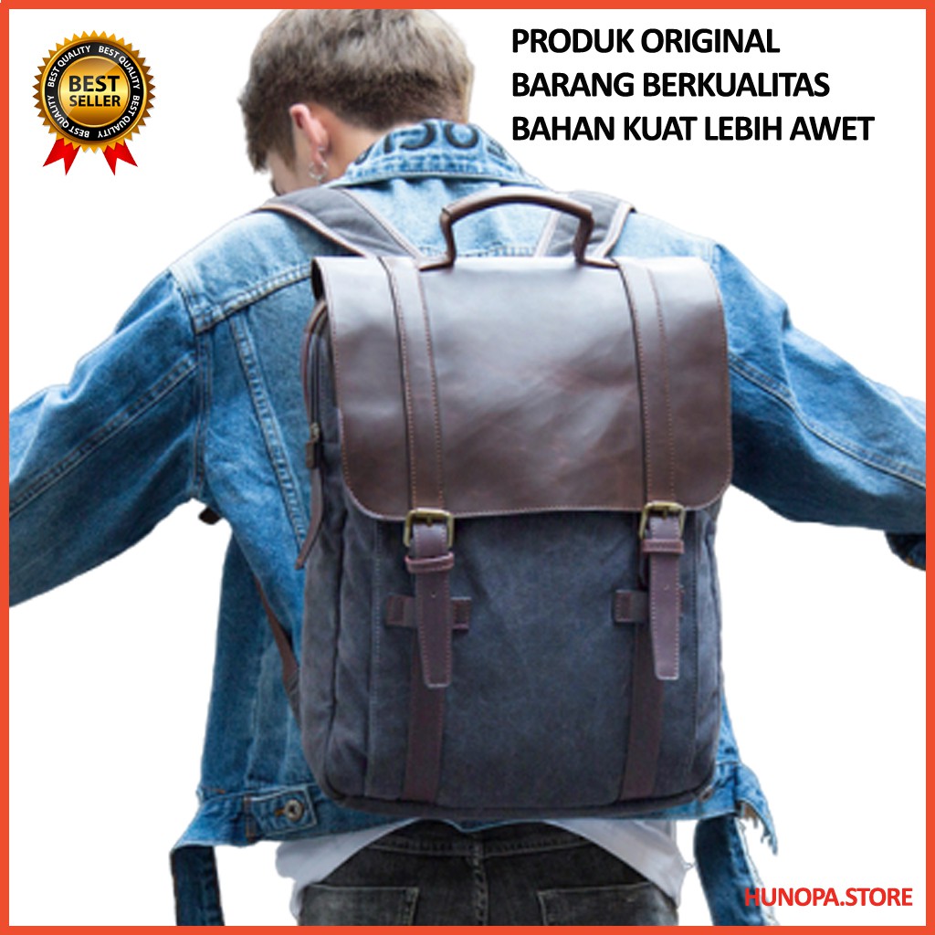 TAS RANSEL PRIA GENDONG ORIGINAL TAS PRIA COWOK TERBARU DISTRO COD BRANDED BACKPACK MURAH KULIT SALE