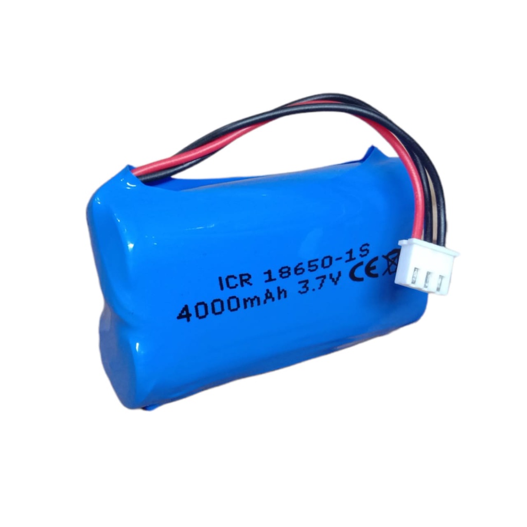 Baterai Speaker Bluethooth/ Baterai RC &amp; Elektronik Lainnya 2x 18650 -1S 4000mAh 3.7V Protektor BMS 6A Koneltor JST 3 PIN PUTIH