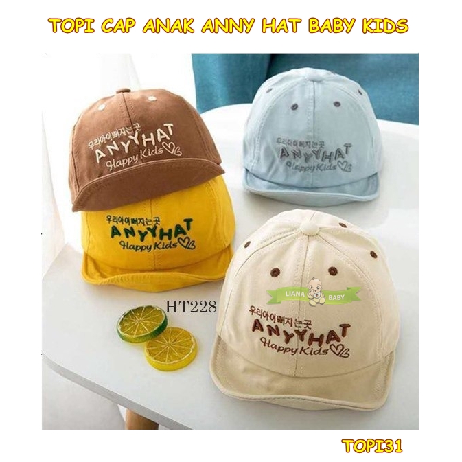 TOPI31 TOPI CAP ANAK ANYY HAT BABY KIDS HAT CAP