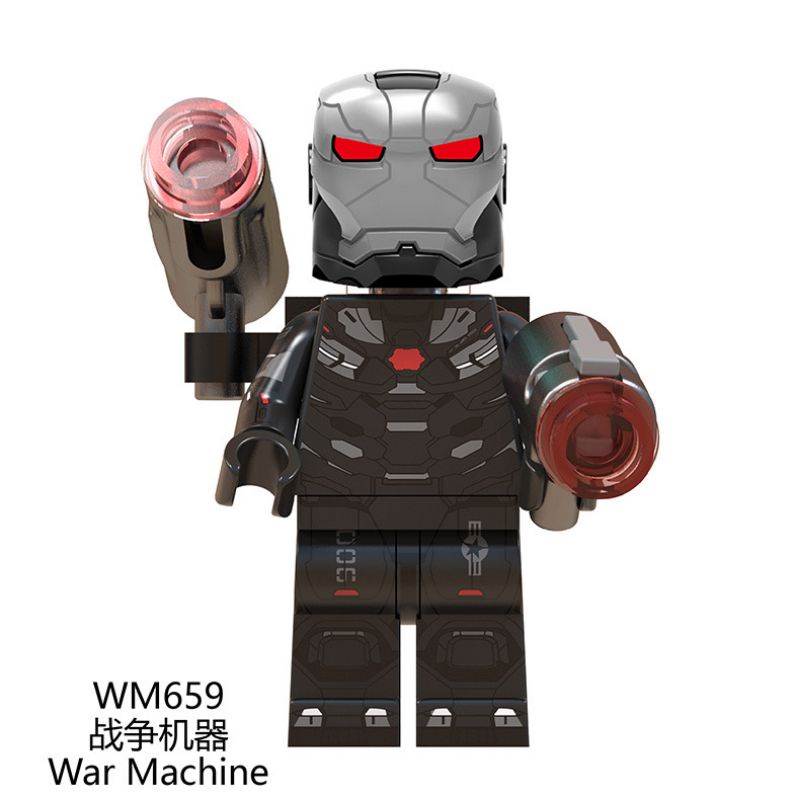 Mainan Anak Lego Iron Man Minifigure Murah WM6063 Ironman Minifigures Marvel Avengers Bricks Figure doctor strange wasp antman warmachine scarlet witch thor superman-WarMachineWM659