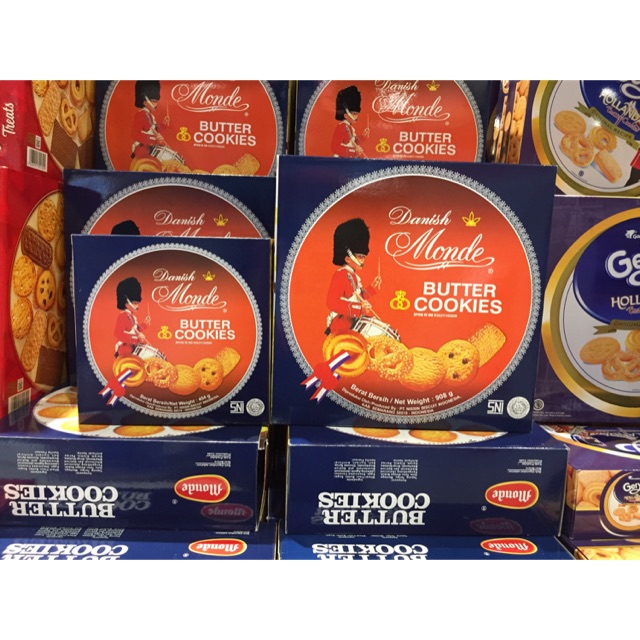 Jual Monde Butter Cookies 908gr / 454gr Indonesia